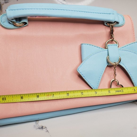 2/$50 🔥 PIGI Blue + Coral/Pink Purse - Picture 9 of 10